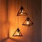 Quickway Imports Modern 3 Bulb Triangle Shapes Ceiling Hanging Light Fixture, Black Chandelier QI004571.TR - alternate 6
